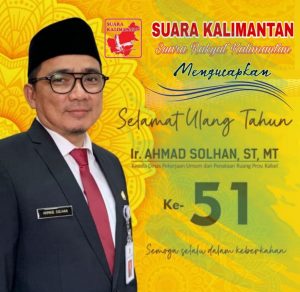Pimpinan dan Staff Media Suara Kalimantan Ucapkan Milad Ke 51 Ahmad Solhan